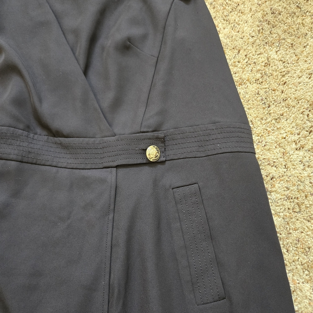 Tommy Hilfiger Navy Blue Faux Wrap Dress Size 20W - Picture 9 of 13